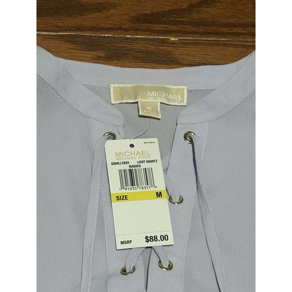 Michael Kors Women's Lilac Purple Sleeveless Blouse w/ Flutter Shoulders, Size M - Picture 3 of 4